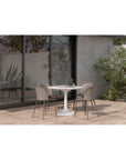 Tuli - Cafe Table - Pearl Silver