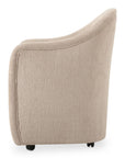 Drava - Rolling Dining Chair - Beige