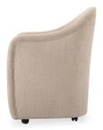 Drava - Rolling Dining Chair - Beige