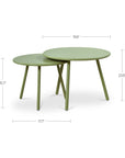 Kari - Outdoor Nesting Coffee Table - Green