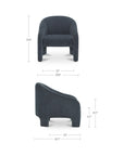 Tuva - Accent Chair - Slate Blue
