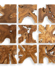Talia - Wood Wall Decor (Set of 9) - Light Brown
