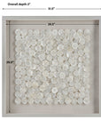 Roxas - Capiz Shell Shadow Box - Pearl Silver