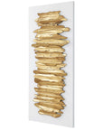 Lev - Metal Wall Decor - White & Gold