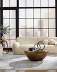 Abide - Rounded Sheepskin Sofa - Beige