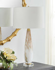 Lyra - Table Lamp - White & Gold