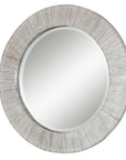 Repose - Round Mirror - Whitewash