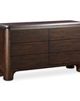 Rowan - 6 Drawer Dresser - Dark Brown