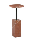 Caro - Side Table Alicante Marble - Rosso / Red