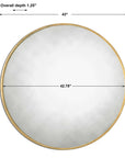 Junius - Round Mirror - Gold