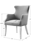 Yareena - Wing Chair - Blue