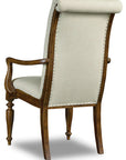 Archivist - Upholstered Arm Chair - Beige / Dark Brown