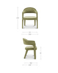 Martens - Dining Chair Velvet - Green