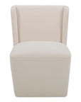 Cormac - Rolling Dining Chair - Cream