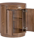 Eleana - Round Nightstand - Medium Wood
