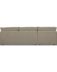 Berga - Sectional Pebble Left Stationary Sofa - Gray