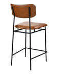 Sailor - Leather Counter Stool - Dark Brown