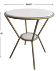Refuge - Round White Side Table