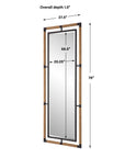 Melville - Iron & Rope Tall Mirror - Light Brown