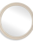Florian - Warm White Round Mirror - White