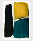 Mineral - 48" x 72" Painting Art by Buddy Whitlock - Blue / Yellow