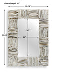 Lathey - Teak Mirror - Woodtone