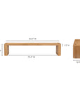 Post - Large Dining Bench - Natural