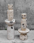 Nouveau - Tower Sculptures (Set of 2) - White