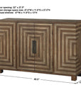 Layton - Geometric Console Cabinet - Light Brown