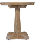 Vineyard Row - Round Pedestal End Table - Light Brown