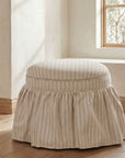 Heidi - Storage Ottoman Stripe - Beige