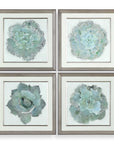 Natural Beauties - Botanical Prints (Set of 4) - Light Blue