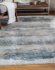 Bremen - Modern 9 X 12 Rug - Pearl Silver & Blue