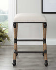 Firth - Rustic Counter Stool - Oatmeal
