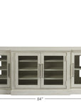 Escape - 84" Entertainment Console - Pearl Silver