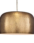 Lemont - Hammered Brass 1 Light Pendant - Brass