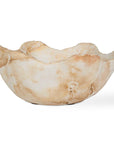 Sahara - Bloom Indoor-Outdoor Stone Bowl - Russet / Ivory / Sand