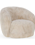 Adley - Plush Swivel Chair - Sand