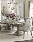 Sanctuary - Rectangle Dining Table With 2-20" Leaves - Pearl Silver