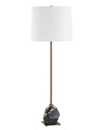 Rowland - Panda Marble Buffet Lamp - Black / Brass