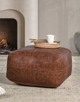 Kona - Leather Pouf