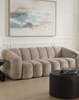 Modella - Upholstered Chenille Sofa - Brown