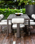 Bolster Back - Outdoor Dining Chair - White
