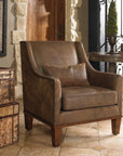 Clay - Leather Armchair - Dark Brown