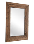 Rennick - Large Reclaimed Pine Mirror - Dark Brown