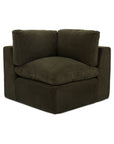 Cates - Corner Chair - Dark Green