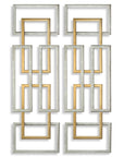 Aerin - Geometric Wall Art (Set of 2) - Gold