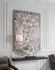 Organized Chaos - Hand Painted Canvas - Pearl Silver