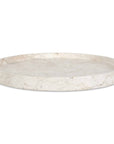 Travessa - Outdoor Round Stone Tray - White