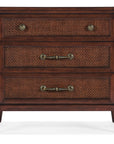 Charleston - Three-Drawer Traditional Nightstand - Dark Brown